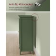 thumbnail image 4 of Small Storage Cabinet Fits Perfectly ，Pedestal Sink Storage Cabinet, Floor Storage Cabinet with 2 Adjustable Shelves, 4 of 6