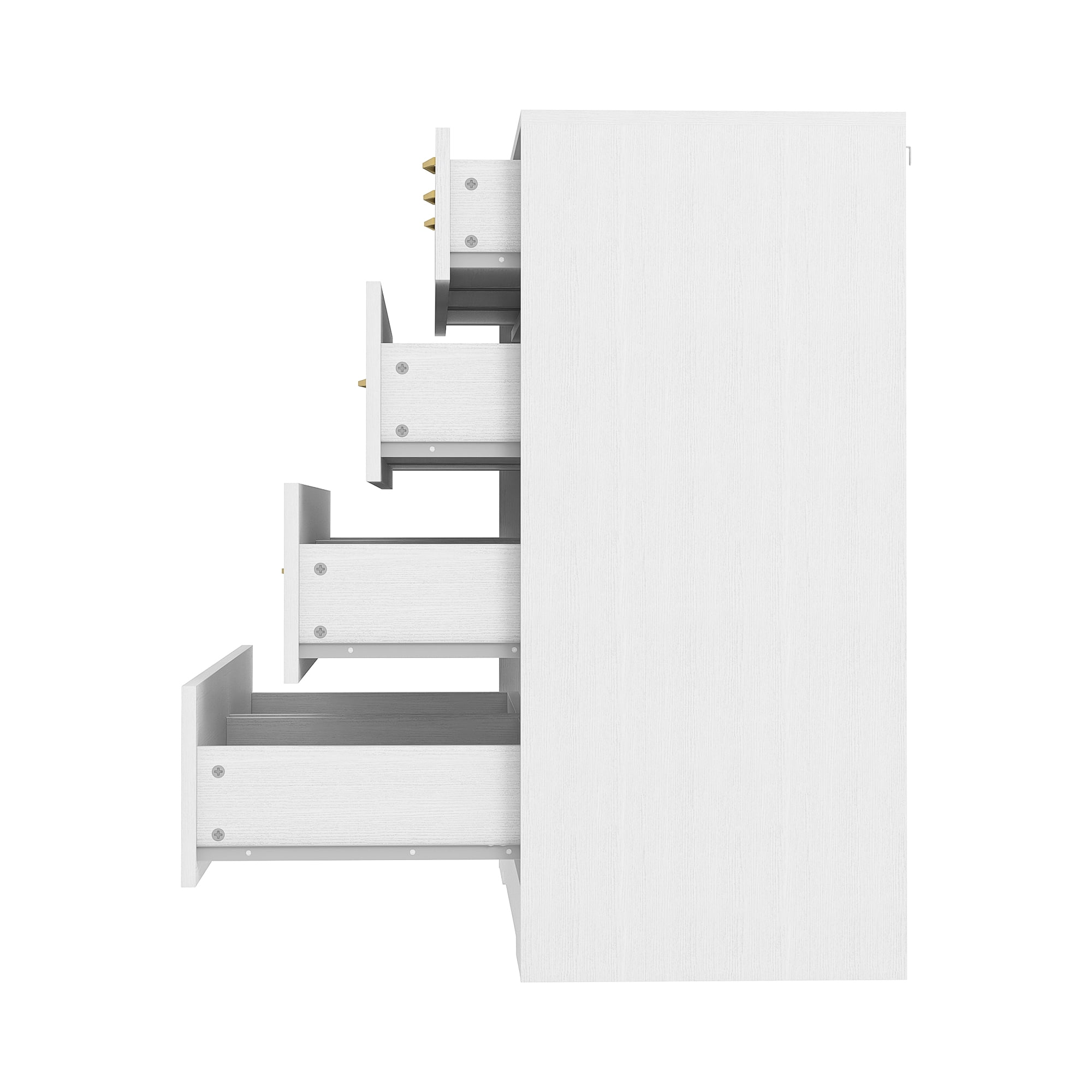 Finihen 6 Drawers Double Dresser with LED Lights and Charging Station, Modern Chest of Drawers, Clothes Storage Cabinet for Bedroom, Living Room, Hallway, White Finihen 6 Drawers Double Dresser with LED Lights and Charging Station, Modern Chest of Drawers, Clothes Storage Cabinet for Bedroom, Living Room, Hallway, White