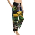 thumbnail image 6 of Salouo Colorful Viper Snake Print Women's Pajama Pants Casual Loose Sweatpants PJs Flowy Pants Drawstring Palazzo for Women Wide Leg Pants Lounge Pajama -Medium, 6 of 8