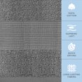 thumbnail image 6 of Resort Collection Soft Bath Sheet Towels | 35x70 Oversize Large Luxury Hotel Plush & Absorbent Cotton Bath Sheet [2 Pack, Smoke Grey], 6 of 6
