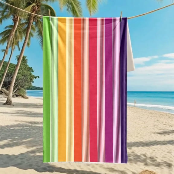 Microfiber Towel, Oversized Beach Towel, Highly Absorbent, Sand-Resistant Quick-Dry, Lightweight, Ideal for Beach Travel, Sports, Sauna, Yoga (35“ x 70”)