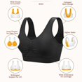 thumbnail image 6 of Coobie Women's Seamless Full Coverage Comfort Bra 9060, Black, Medium, 6 of 9