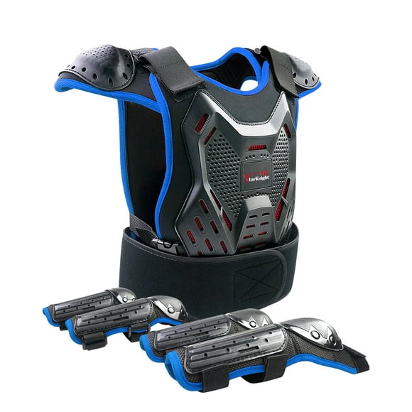 StarknightMT Kids Motorcycle Armor Suit Dirt Bike Gear Youth Teen Motocross Riding Protector with Knee Elbow Arm Shoulder Protection Pad for Cycling Off-RoadRiding Skiing Skating