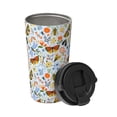 thumbnail image 2 of Fotbe Insects and Flowers Printed Insulated Travel Coffee Mug Spill Proof Leak Proof Stainless Steel Coffee Tumbler Reusable Coffee Cups with Lids Thermos, 2 of 8