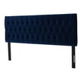 thumbnail image 4 of Maklaine Traditional Hardwood Tufted King Headboard in Navy Blue, 4 of 7