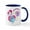 White/Navy Inside, variant on CafePress - My Little Pony Retro Hashtag Bes - 11 oz Ceramic Mug - Novelty Coffee Tea Cup