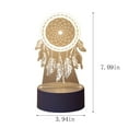 thumbnail image 3 of RKSTN Lights Creative LED Ambient Night , Children's Night, 3D Desk Lamp, USB Powered 7 Color Changes, Room Decoration, Gifts For Children And Girls Lights, 3 of 7