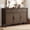 Brown, variant on ROGALIS 55"Buffet Cabinet with Storage,Farmhouse Buffet Sideboard with 2 Drawers 3 Doors Adjustable Shelves,Coffee Bar Cabinet with Adjustable Shelves for Kitchen Living Room,Black