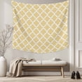 thumbnail image 5 of Yellow Moroccon Tapestry for Bedroom Wall Hanging Tapestry, Farmhouse Minimalist Ethnic Geometric Ceiling Backdrop Tapestries Poster Blanket Wall Decor for Teens Room Living Room Dorm 39" x 59", 5 of 8