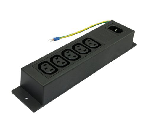 Conntek 5-30130 IEC C14 to NEMA 5-15R Plug Adapter 10Amp 5 Pack 