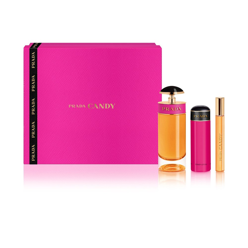 Prada Candy 3 Pcs Eau De Parfum Gift Set For Women (2.7 Oz Eau