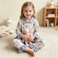 thumbnail image 6 of YDFCWXW Toddler Girl Clothes Winter Spring, Tunic Shirt Ruffle Pants, 2 Set, Gift, Pototshoot Daily (Light Blue, 6-7 Years), 6 of 6