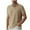 Khaki, variant on Men's Knit Shirts Short Sleeve Button Down Shirt Casual Summer Beach Shirt
