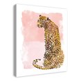 thumbnail image 2 of Creative Products Watercolor Leopard on Two Tone Blush 24x30 Canvas Wall Art, 2 of 5