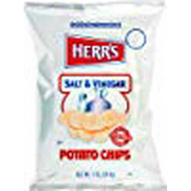 Herr's Salt & Vinegar Potato Chips, Pack of 84 bags