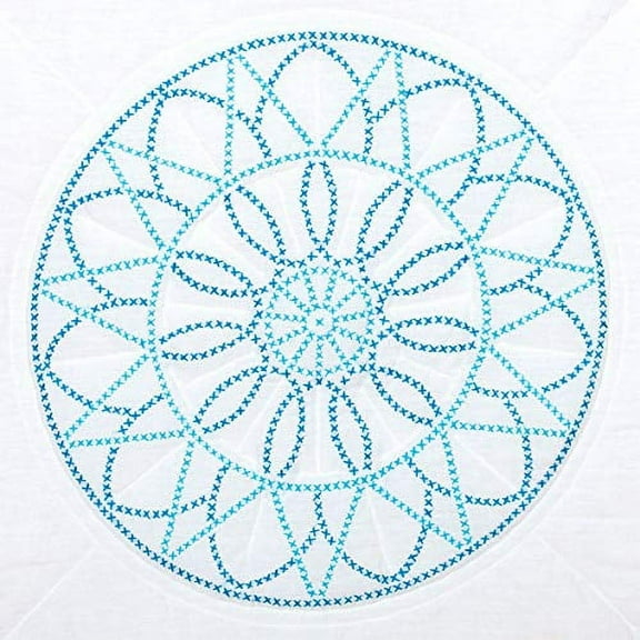 Jack Dempsey Needle Art 732703 XX Dream Catcher Hand Embroidery, 18" x 18", White