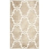 SAFAVIEH Dip Dye Talbot Overdyed Geometric Area Rug, Beige/Ivory, 3' x 5'