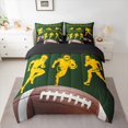 thumbnail image 2 of jejeloiu American Rugby Sport 7 Pieces Bedding Comforter Set,Football Game Gamer Full Bedding Set For Football Boys Reversible, 2 of 8