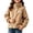Brown, variant on Girls Fleece Jackets Full Zip Warm Long Sleeve Turtleneck Casual Kids Winter Jacket Pink 10