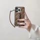 thumbnail image 3 of Funda tipo billetera para iPhone 14 Pro Max, funda tipo bandolera con correa para el cuello, bonita funda tipo cartera con tapa para tarjetas de crédito, funda de silicona suave para niñas, bolso de m, 3 of 5