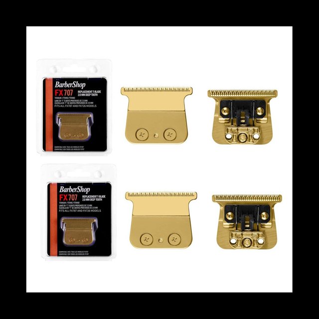 Para Recortadoras Blade FX787 y FX726 FX707, Cabezal de Corte, Cortadora de Pelo de Peluquero, Cuchillas con Cabezal de Cuchillo Dorado