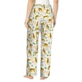 thumbnail image 3 of Uemuo Leopard Print Pattern Women's Wide Leg Palazzo Lounge Pants with Pockets Light Weight Loose Comfy Casual Pajama Pants-X-Large, 3 of 9