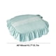 thumbnail image 3 of Cojín de silla con bordado de encaje de 15,7 x 15,7 pulgadas, con esponja en forma de herradura y borde con volantes, lavable, azul, verde, rosa y gris | Cojín duradero y transpirable que no se dec, 3 of 5