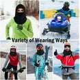 thumbnail image 3 of Balaclava Windproof Winter Face Mask Warm Fleece Ski Mask Cold Weather for Men and Women Cycling Neck Warmer Motorcycle Bike, 3 of 5