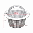thumbnail image 5 of Replacement Basket Compatible with Above Ground Pool Skimmer (2-Pack) - Fits Through-Wall Skimmers White, 5 of 5