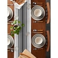 thumbnail image 2 of Gradient Black Grey Stripe Table Runner-70 Inch Long Modern Abstract Geometric Table Runners Linen Burlap Tablerunner for Kitchen Dining Room Holiday Party, 2 of 9