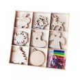 thumbnail image 1 of Promotions! Christmas Tree Ornament Set  Tree Pendant Wooden Decor Home Decoration  Tree Pendant Home Decoration, 1 of 6