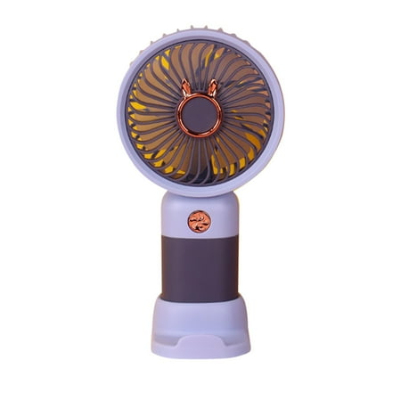 

Bdday Small Fans Portable Rabbit Usb Rechargeable Mini Handheld Fan Portable Home Dormitory Desktop Fan Small Sound Fans for Cars Inside The Car