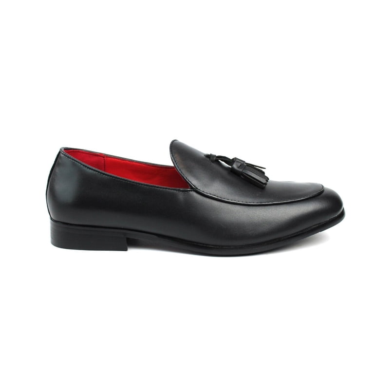 Genuine Leather Black Slip On Men display picture 1