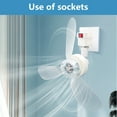 thumbnail image 3 of AOOOWER Tabletop Fan Quiet Motor Easy Installs E27 Screw in Socket Fan Kitchen Bathroom, 3 of 8