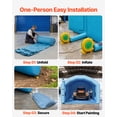 thumbnail image 5 of VEVOR Inflatable Paint Booth, 32.81 x 19.69 x 13.12 ft, Inflatable Spray Booth with 950W and 1100W Blowers and Air Filter System, Round Roof, for Painting Car, Truck, Furniture,Automotive Sheet Metal, 5 of 9