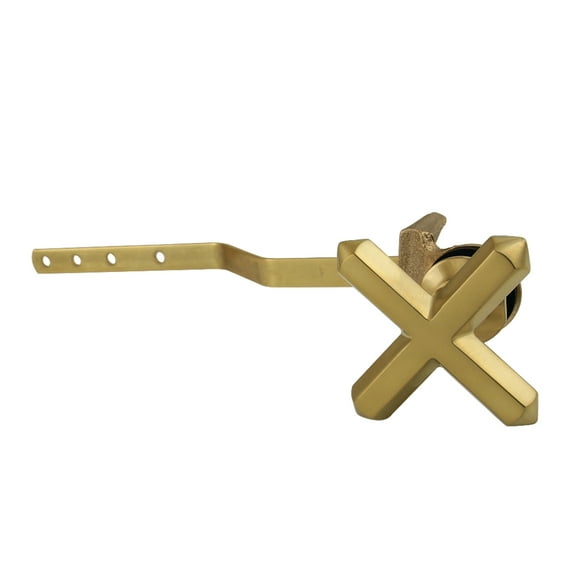 Kingston Brass KTCHX7 French Country Front Mount Toilet Tank Lever in Brushed Brass