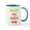 White/Blue Inside, variant on CafePress - Tan Lines And Chilled Wine - 11 oz Ceramic Mug - Novelty Coffee Tea Cup