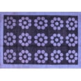 thumbnail image 1 of Ahgly Company Indoor Rectangle Abstract Blue Modern Area Rugs, 4' x 6', 1 of 4