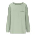 thumbnail image 5 of Ltctricy Womens Fall Fashion Pullover Tops Casual Ribbed Loose Crewneck Shirts Lounge Comfy Long Sleeve Shirts, 5 of 5