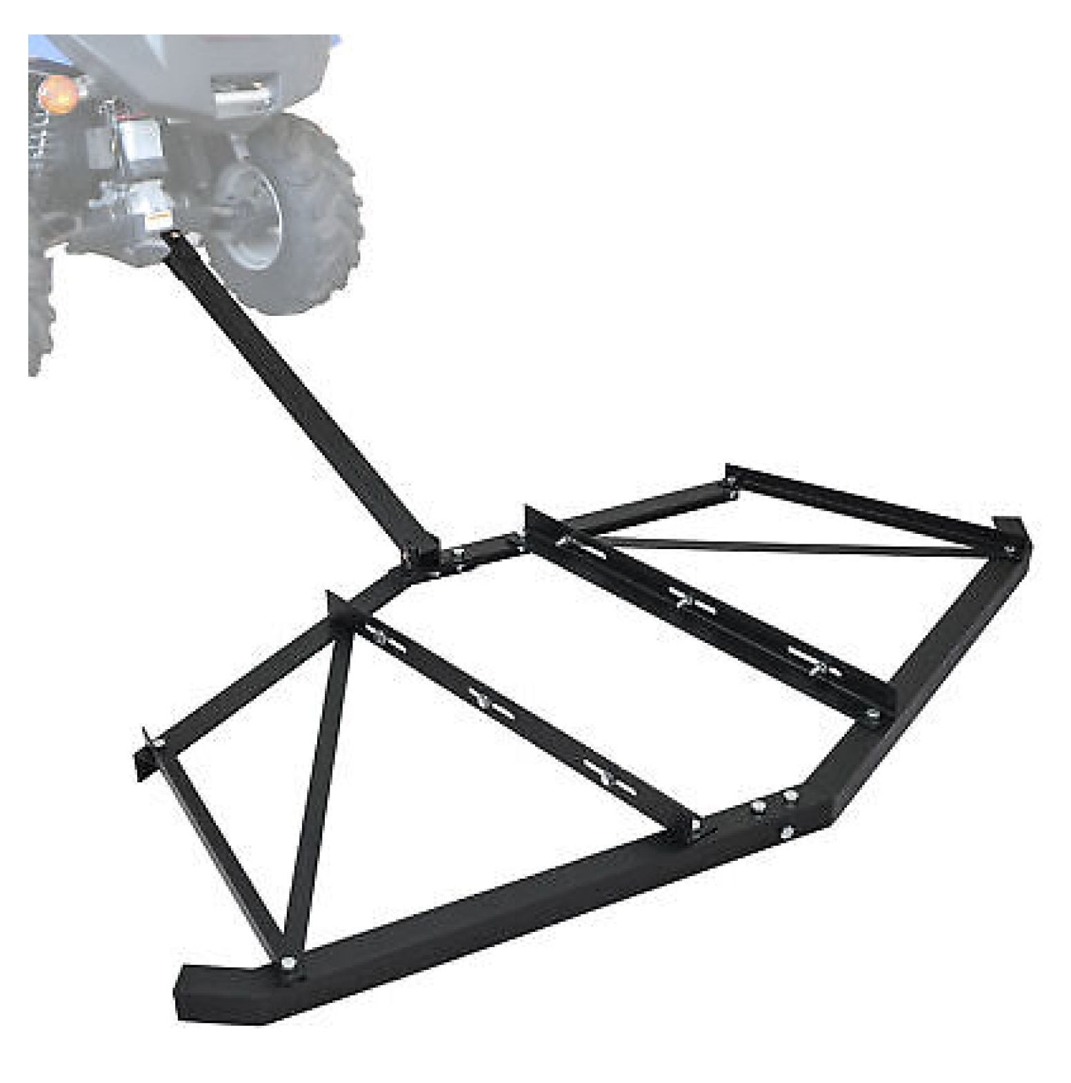 Heavy Duty Shredder Earthquake Chipper Tow Bar Kit - Heavy Duty Adjustable  Hitch For ATVs \u0026 Lawn Tractors Wood Chippers, Shredders, \u0026 Mulchers, image size:1553x1570