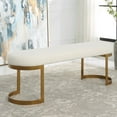 thumbnail image 3 of Uttermost Infinity Gold Bench, 3 of 7