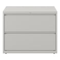 thumbnail image 2 of Hirsh (Set of 4) 36" Wide 2 Drawer Metal Lateral File Cabinet in Light Gray, 2 of 10