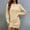 Khaki, variant on WJHWSX Fall Dresses for Women 2025,Womens Dresses,Dresses for Women,Long Sleeve,Crew Neck,Soft,Solid,S(US:4)
