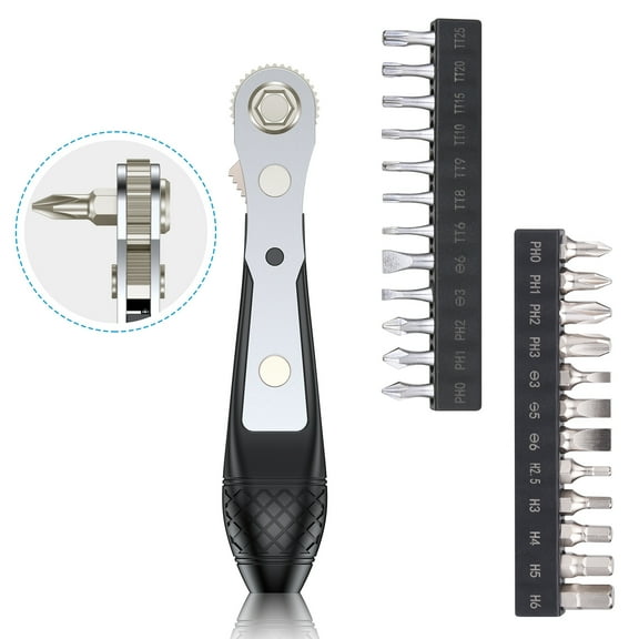 Lumiadot 25PCS Ratchet Screwdriver Bit Set