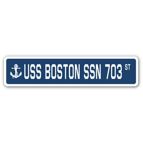 USS BOSTON SSN 703 Street Sign us navy ship veteran sailor gift