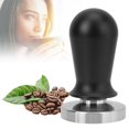 thumbnail image 2 of Coffee Tamper - Anti-Slip Comfortable Black Color Stainless Steel Flat Base Coffee Tamper Pressing Tool (Flat Base)(58MM), 2 of 7