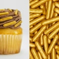 thumbnail image 4 of Krazy Sprinkles - Edible Metallic Gold Rods - Bold Cake Decoration, 1lb Bag, 4 of 4