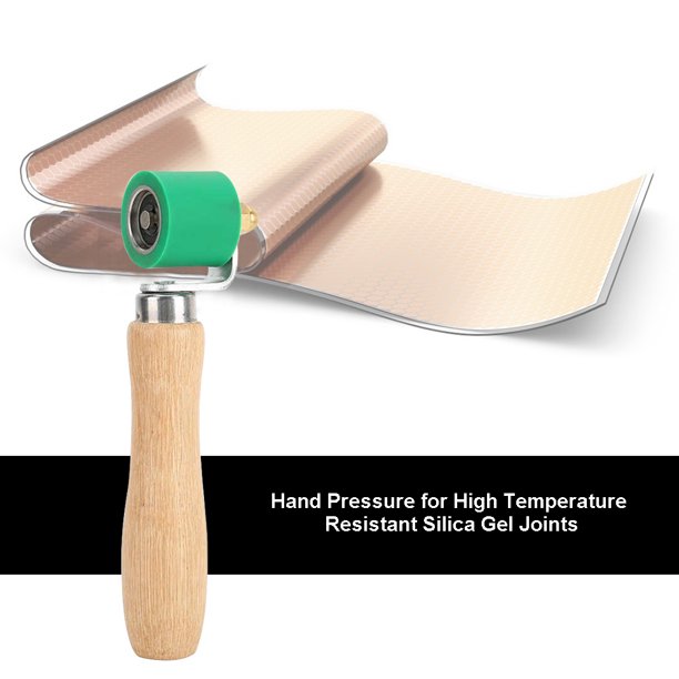 Rodillo De Presión Rodillo De Presión Rodillo de presión manual con costura resistente a altas temperaturas de silicona (verde 28 mm)