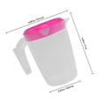 thumbnail image 2 of Raindrops Large Iced Tea Pitcher Red ABS Cold Water Storage For Dinner Parties 1Pcs, 2 of 8