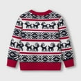 thumbnail image 4 of YunPes Christmas Knit Sweater for Kids Long Sleeve Reindeer Design Knitted Pullover Toddler Fall Winter Warm Crewneck Jumper, 4 of 6